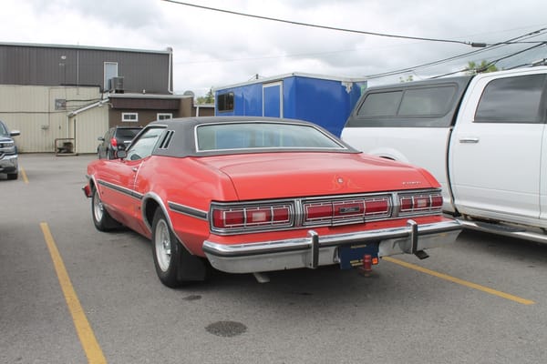 Curbside Musings: 1975 Ford Elite - I'm So Fancy 2 1975 or '76 Ford Elite. Otisville, Michigan. Saturday, May 24, 2025.