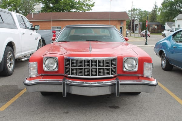 Curbside Musings: 1975 Ford Elite - I'm So Fancy 4 1975 or '76 Ford Elite. Otisville, Michigan. Saturday, May 24, 2025.