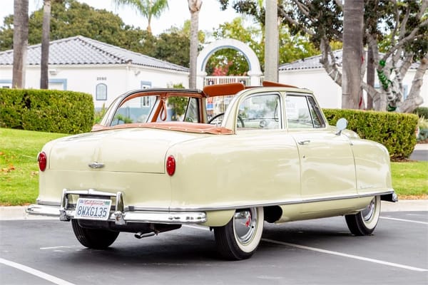Curbside Find: 1962 Rambler American 400 - America's Ugliest Convertible Still Manages To Be Cute 2 a 1950 Nash Rambler Custom Convertible ivory AutoHunter rear 3q right