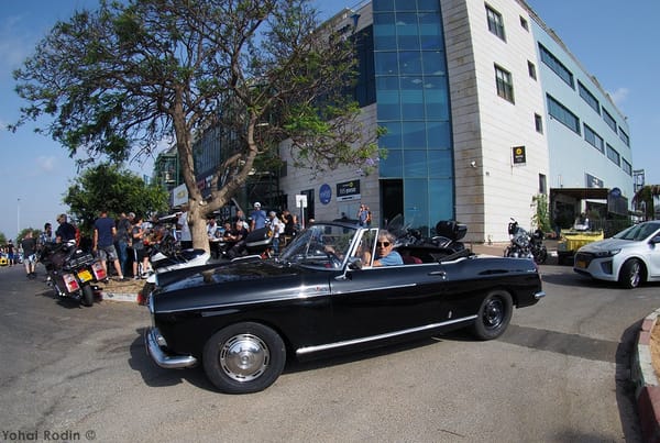 Car Show Classics: It's the Smorgasbord That is Israel's Classic Community 75 1966 Black Peugeot 404 Convertible