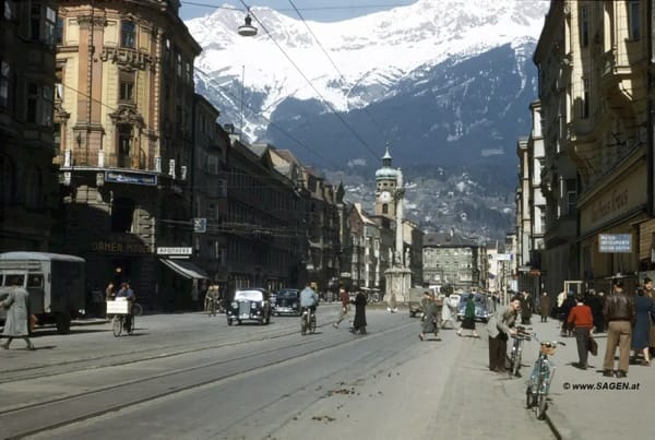 My Life On Two Wheels - And My 1980 Novara Bicycle Gets Its Second Rebuild in 45 Years 2 a Innsbruck 1950 a
