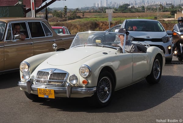 Car Show Classics: It's the Smorgasbord That is Israel's Classic Community 79 1962 White MG MGA