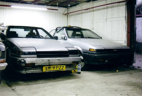 My First Corolla AE86 - Obtaining My Dream Car - Part One 2 My first AE86 (on the right in this photo) when it was still laid up in a farm shed
