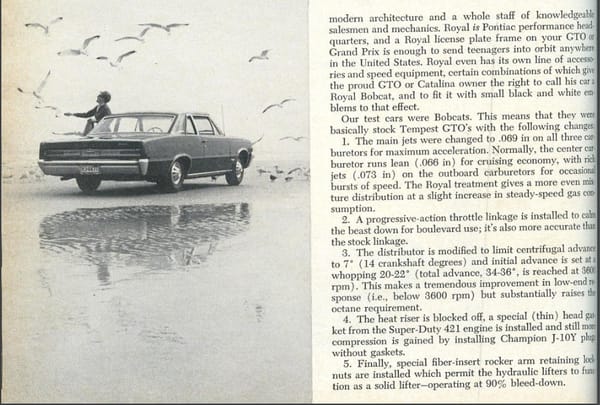 Vintage Car & Driver Review: 1964 Pontiac GTO - The Ultimate Ringer 7 gto 7