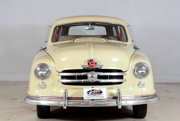 1950 Nash Rambler Custom Station Wagon – The Original Luxury Compact Turns 75 6 Front view of an ivory 1950 Nash Rambler station wagon