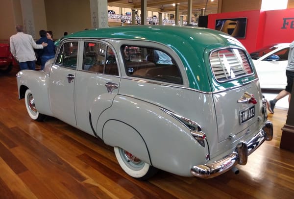 Car Show Classic: 2017 Motorclassica - A Hall Of Holden History 10 1953 Holden FJ Cordell wagon rear