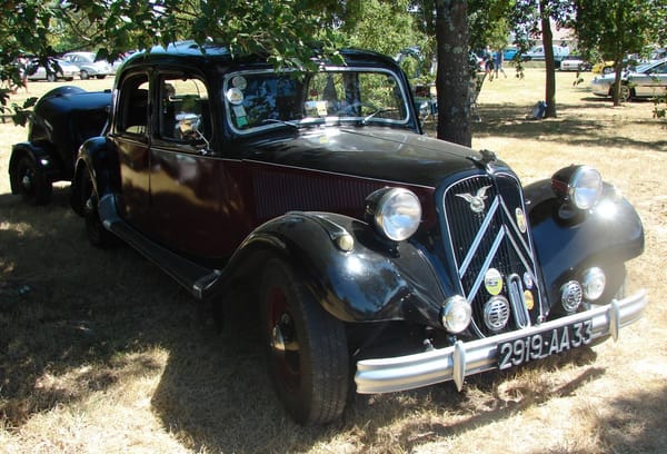 Car Show Classics: At The Chappelle de Vehicules Anciennes At Tonneins, France, For The Fete Of Saint Christopher. 14 traction avant 3