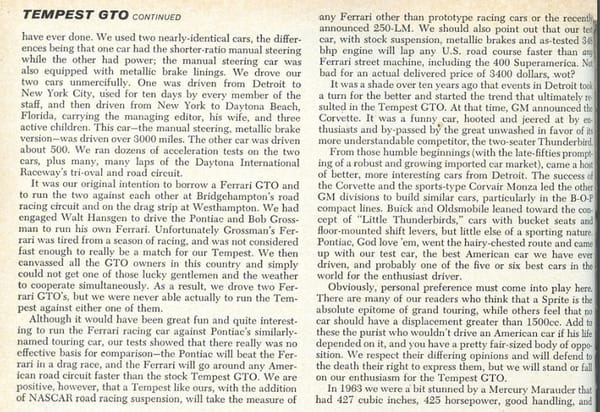 Vintage Car & Driver Review: 1964 Pontiac GTO - The Ultimate Ringer 3 gto 3