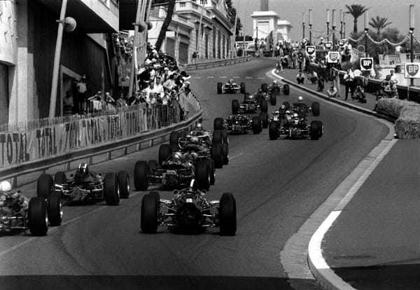 Automotive History: Jack Brabham - You Make Your Own Luck 65 Monaco GP, 22 May 1966Lap one