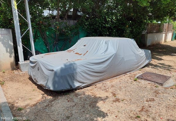 Covered Classic Car