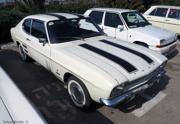 Car Show Classics: It's the Smorgasbord That is Israel's Classic Community 69 1969 White Ford Capri