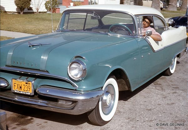 Vintage Snapshots: Me and My Car, Part 1 9 DG Me 55 pontiac CA