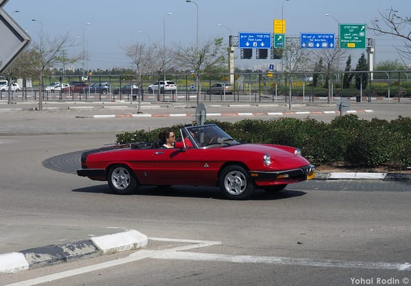Red Type 105 Alfa Romeo Spider