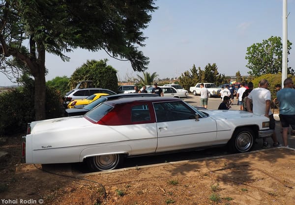 Car Show Classics: It's the Smorgasbord That is Israel's Classic Community 21 1976 White Cadillac Coupe DeVille