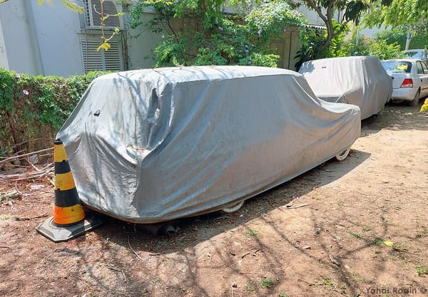 Covered Classic Car