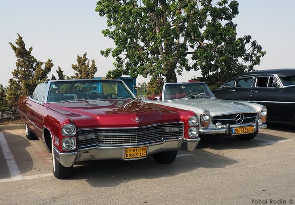 Car Show Classics: It's the Smorgasbord That is Israel's Classic Community 19 1966 Maroon Cadillac Deville Convertible