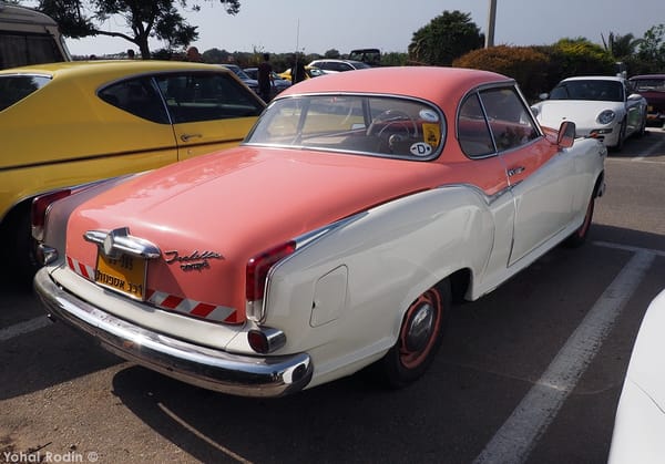 Car Show Classics: It's the Smorgasbord That is Israel's Classic Community 63 1961 White Pink Borgward Isabella Coupe