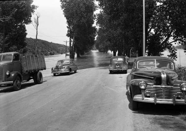 Vintage Snapshots: Flooding 6 flood west alton