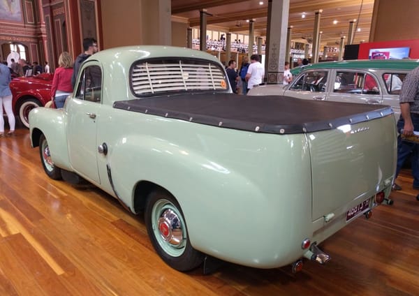 Car Show Classic: 2017 Motorclassica - A Hall Of Holden History 9 1954 Holden FJ ute rear