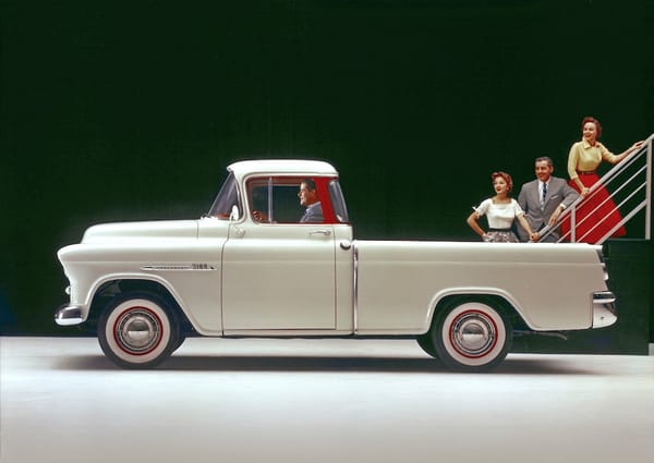 Curbside Classic: 1957 Ford Ranchero - The First American Ute 4 1955 Chevrolet CameoCarrier1