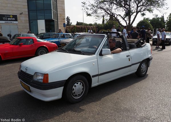 Car Show Classics: It's the Smorgasbord That is Israel's Classic Community 64 1988 White Opel Kadett Cabriolet