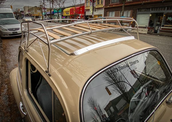 1968 Volkswagen Beetle With Roof Rack - Speaking of Chewing Gum… 11 68 Beetle Roofrack 2 7522