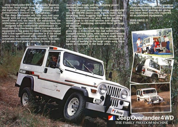 Curbside Classic: 1985 Jeep Scrambler (CJ-8) - A Pickup In Disguise 22 Brochure Jeep CJ 8 Overlander AUS