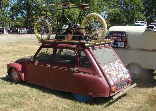Car Show Classics: At The Chappelle de Vehicules Anciennes At Tonneins, France, For The Fete Of Saint Christopher. 7 Citroen Dyane