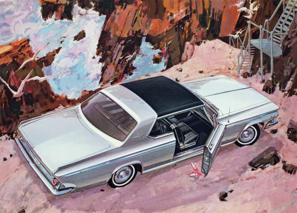Vintage Rendering: 1964 Chrysler Silver 300 - Lovers' Leap Or The Love Shack? 1 3822469708 b4ae0f30a5 k