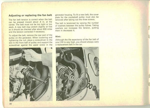 COAL: 1969 VW Beetle - Dead Ringer 5 VW belt