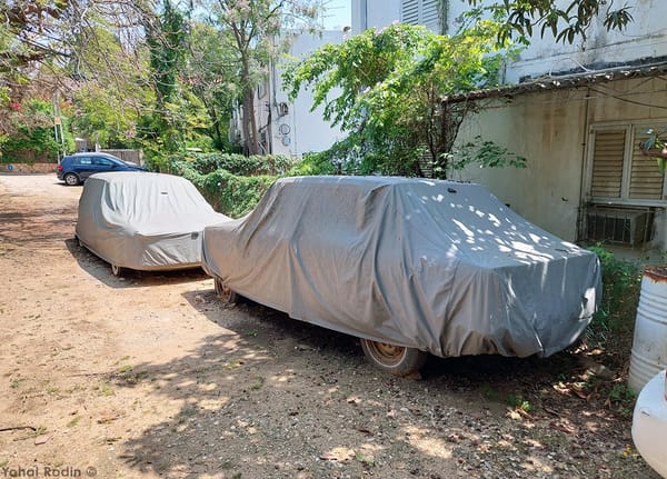 Covered Classic Car