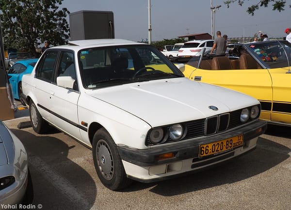 Car Show Classics: It's the Smorgasbord That is Israel's Classic Community 50 1989 White BMW 318 E30