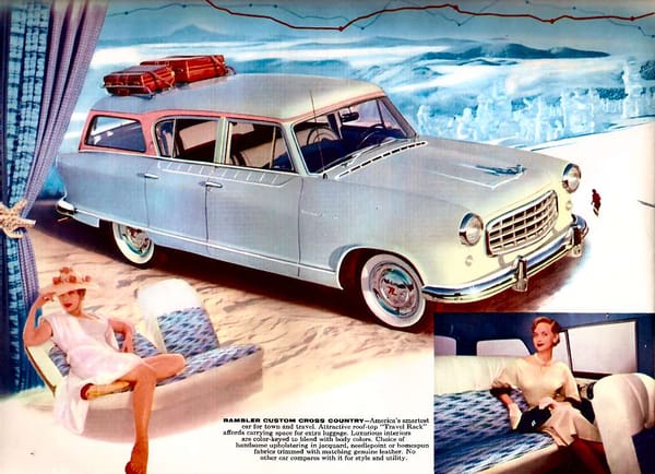 Junkyard Classic/Automotive History: 1955 Rambler Cross Country - How Rambler Won The Compact And Price Wars Of The 1950's And Saved AMC 65 Rambler 1955 wagon br 07