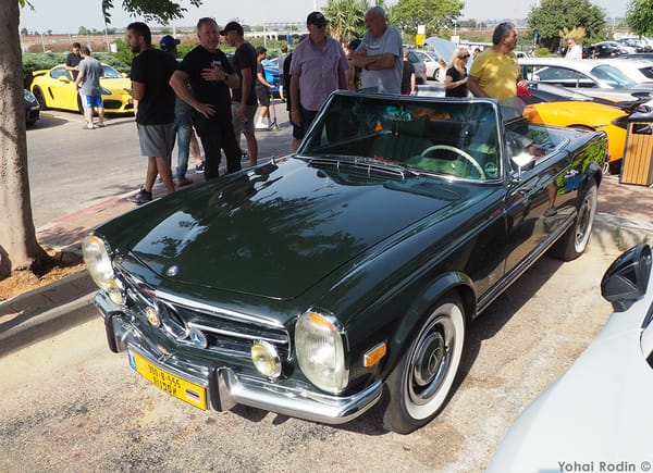 Car Show Classics: It's the Smorgasbord That is Israel's Classic Community 47 1967 Dark Green Mercedes-Benz 250SL W113