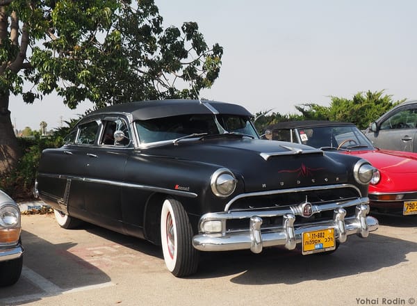 Car Show Classics: It's the Smorgasbord That is Israel's Classic Community 39 1955 Black Hudson Hornet