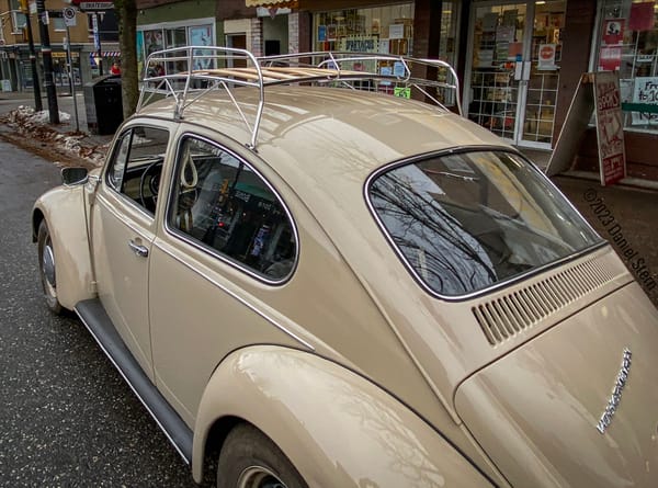 1968 Volkswagen Beetle With Roof Rack - Speaking of Chewing Gum… 10 68 Beetle Roofrack 3 7525