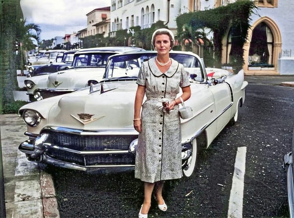 Vintage Snapshots: Fancy Dressers And Their Cars, 1950s-1960s 6 3 5 1A