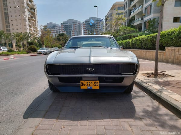 1967 Silver Chevrolet Camaro