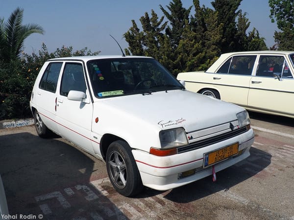 Car Show Classics: It's the Smorgasbord That is Israel's Classic Community 66 1989 White Renault Super 5