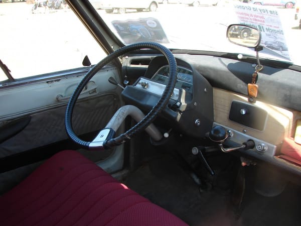 Car Show Classics: At The Chappelle de Vehicules Anciennes At Tonneins, France, For The Fete Of Saint Christopher. 6 citroen ami interior