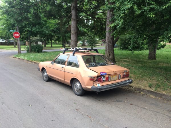 Neighborhood Outtake #1: 1981 Datsun 210 2 CC 329 009