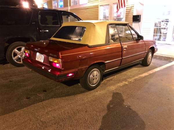 Curbside Classic: 1985 Renault Alliance Convertible - Ton Camembert à la Open Air 13 Renault Alliance Convertible 2