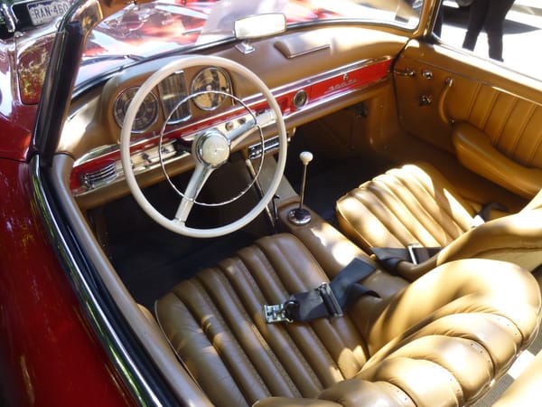 Car Show Classics: Streamlined Sundays: Cars in the Park, Part 3 - Slow Looks at Fast Cars 40 57MB300SLRdstrRed2
