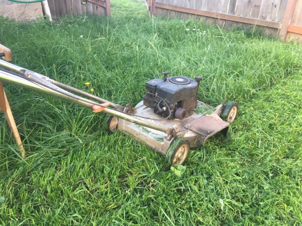 Lawnside Classics Update: My 1960's Sears Mower Is Still Ripping Through Tall Grass - Why Can't I Buy A New Side Discharge Mower? 1 CC 428 051