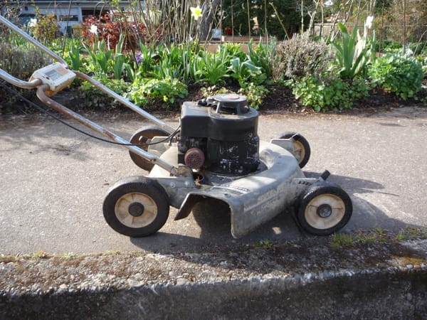 Lawnside Classics Update: My 1960's Sears Mower Is Still Ripping Through Tall Grass - Why Can't I Buy A New Side Discharge Mower? 3 CC 99 038