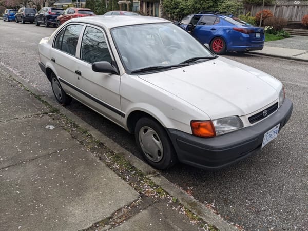Neighbourhood Curbside Classics: Vancouver, Fairview Neighborhood 6 Tercel