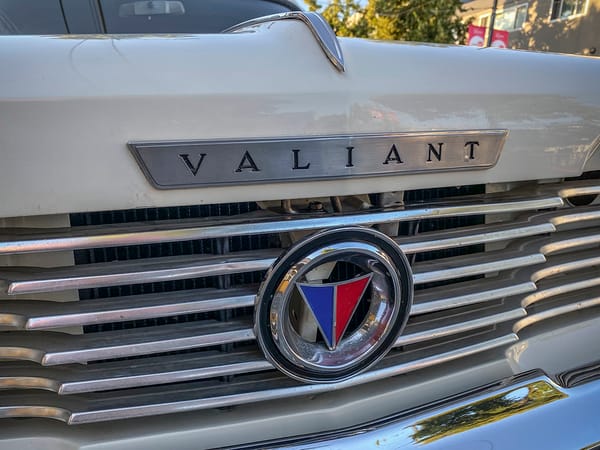 CC Capsule: 1964 Valiant Signet 200 - Don't Say the P-Words 2 64 CanValiant Hoodbadge 1185