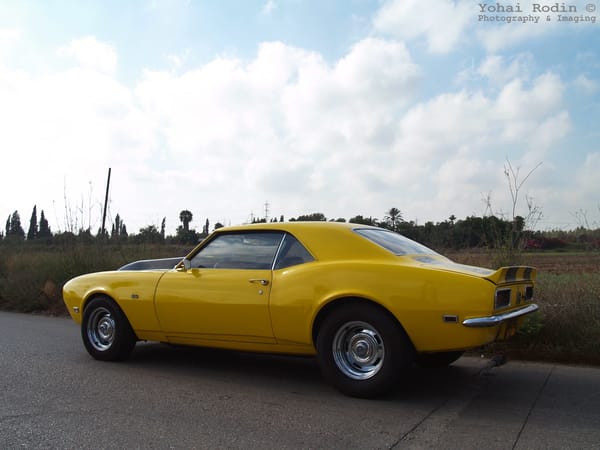 1968 Yellow Chevrolet Camaro