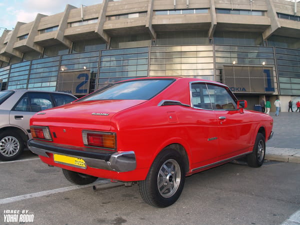 Red Subaru DL Leone Hardtop