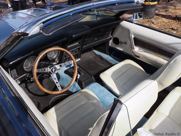 Car Show Classics: It's the Smorgasbord That is Israel's Classic Community 34 1971 Ford Mustang Convertible Interior